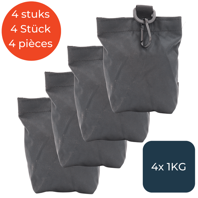 Schwarz Sandsäcke - Set mit 4 Stück à 1 kg