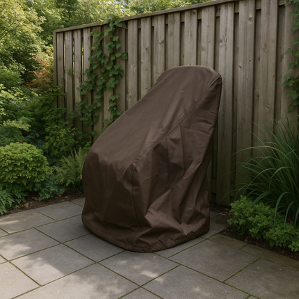 600D Schutzhülle für Gartenstuhl – Luxus Dunkelbraun