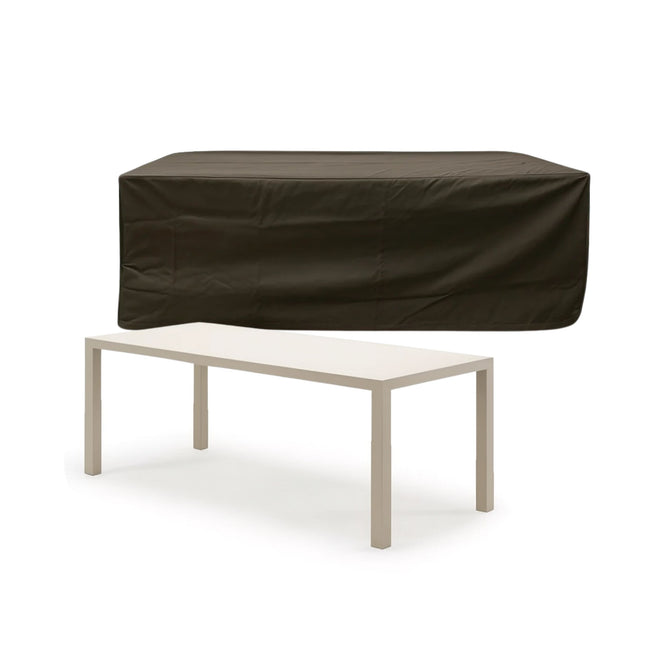 600D Schutzhülle für Gartentisch – Luxus Dunkelbraun