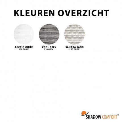 Zonwerend Rolgordijn voor Buiten - Arctic White
